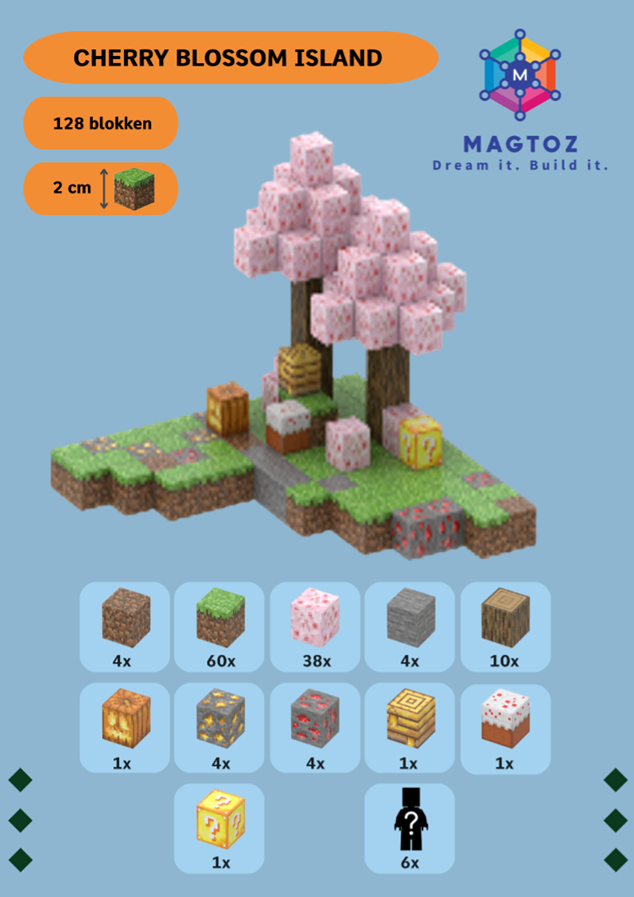 Cherry blossom island - My magnetic toys