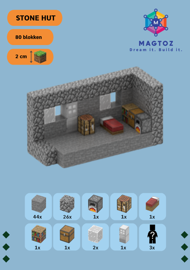 Stone hut - My magnetic toys
