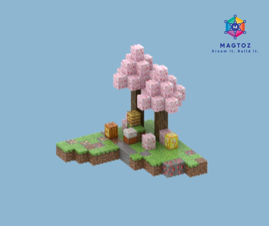 Cherry blossom island - My magnetic toys